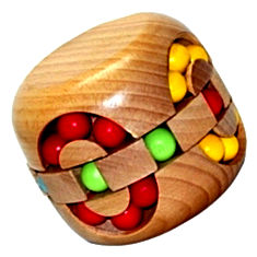 Cubelelo Wooden Hamburger Ball Puzzle