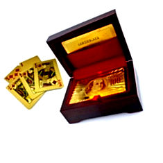 Gold Plated Playing Cards India