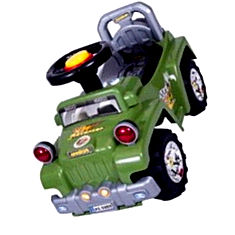 Ez playmates green jeep toy India