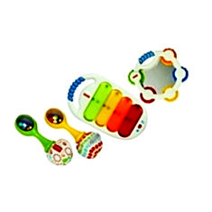 Fisher-price musical 3 combo gift pack - white India