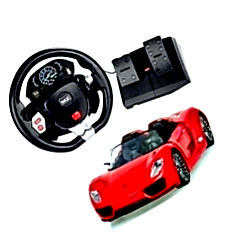 Gifts & arts porsche pedal car and Red + Steering Control RC India