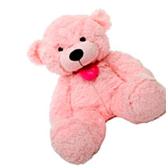 Grabadeal Giant Pink Teddy Bear 2 Feet Big with Neck I Love Plush India