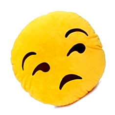 Grabadeal emoticon cushions Lonely Smiley Cushion looking with Side Eyes Plush India Price