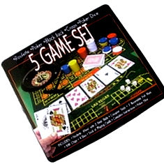 5 In 1 Casino Game Set India Price