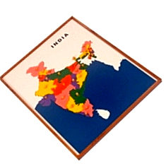 Kidken montessori map puzzles India Price