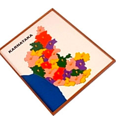 Kidken montessori karnataka map puzzle India