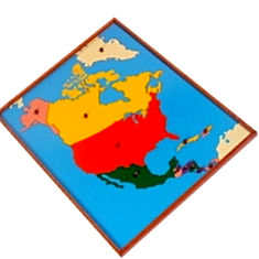 Kidken montessori puzzle map of north america India Price