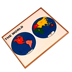 Kidken montessori map puzzles world India Price
