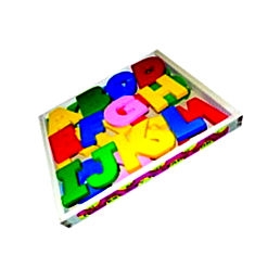 Kinder creative wooden alphabet capital letters India Price