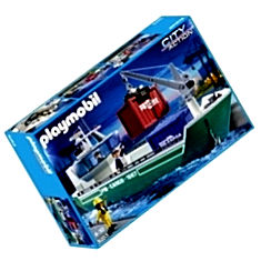 Playmobil cargo ship with loading crane India