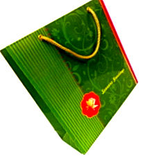 PrintSpeaks green gift bag with handles Lush Design Medium Printed India Price