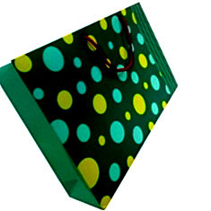 Green Polka Dot Gift Bag