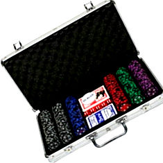 sands incorporation clay chips poker set 300 Denomination India