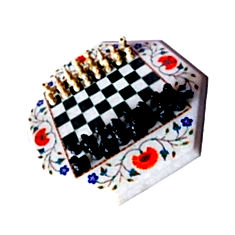 White Marble Chess Set